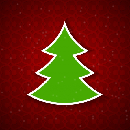 red Christmas cardのイラスト素材