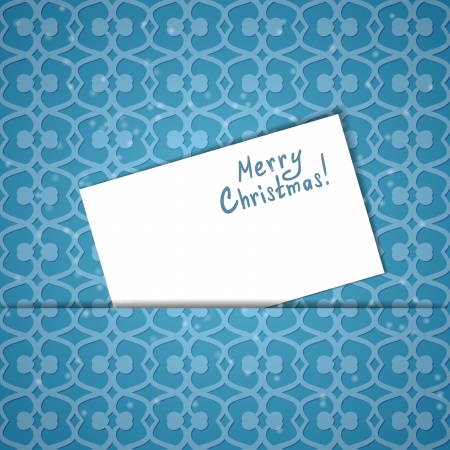 Christmas card with a sheet of paperのイラスト素材