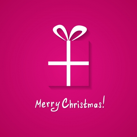 pink Christmas cardのイラスト素材