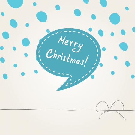 Christmas greeting card with a snowのイラスト素材