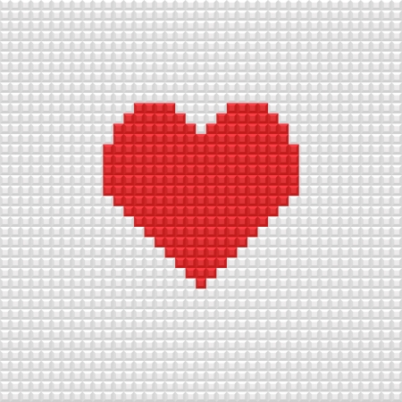 3d background with a heartのイラスト素材