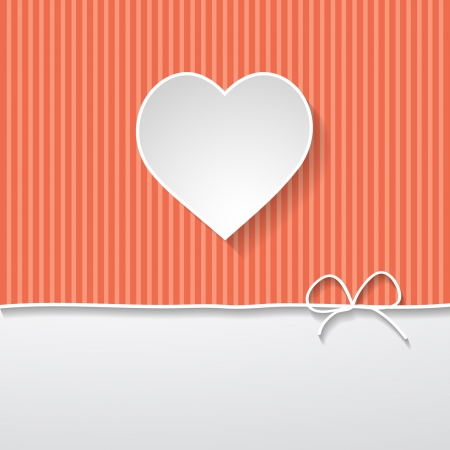 red background with a frame in the shape of a heartのイラスト素材