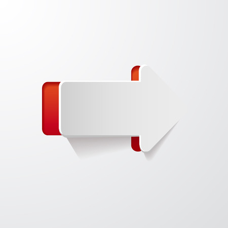 cutout paper arrowのイラスト素材