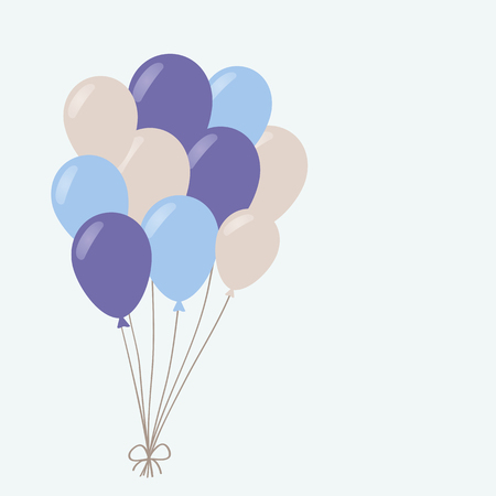 a bunch of balloonsのイラスト素材