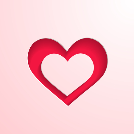 Paper heartのイラスト素材