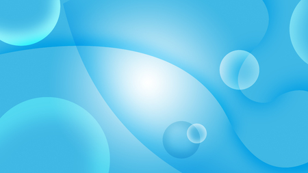 Abstract blue wave lines wallpaper backgroundの写真素材