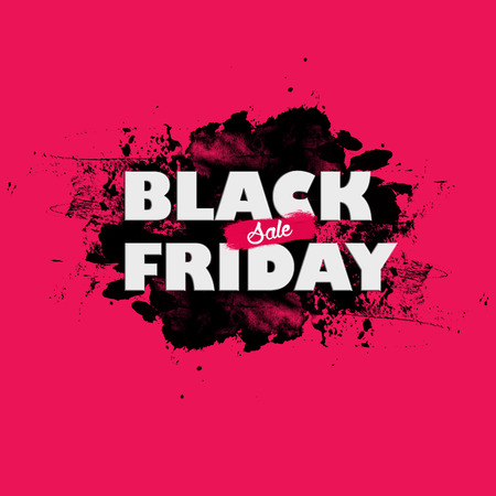 Black friday sale word on lightbox on pink background.の写真素材