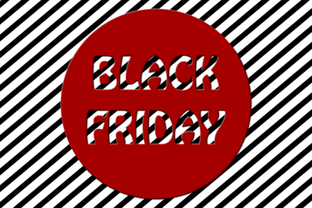 black friday sale promotion striped background illustration.の写真素材