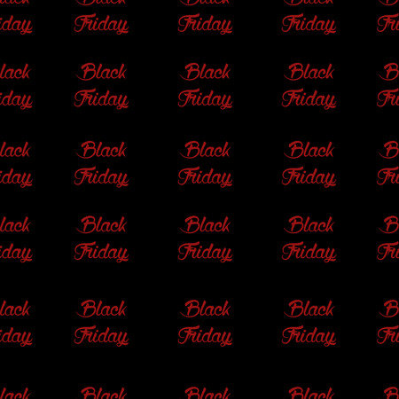 Seamless pattern with Black Friday red text. Black friday sale backgroundの写真素材