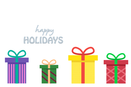 colorful wrapped presents for Birthday, Christmas or other celebration.の写真素材