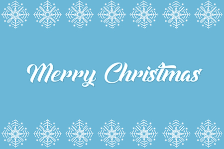 Snowflake Christmas design blue background. Snow background. Merry Christmas. Card with snowflakes. Winter.の写真素材