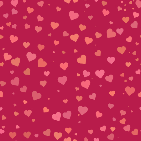 seamless pattern from hearts on a pink background. Valentines dayの写真素材