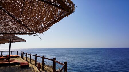 Red Sea coastline in Sharm El Sheikh, Egyptの写真素材