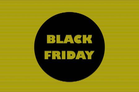 black friday sale promotion striped yellow background illustration.の写真素材