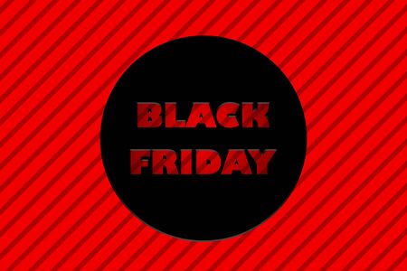 black friday sale promotion striped red background illustration.の写真素材