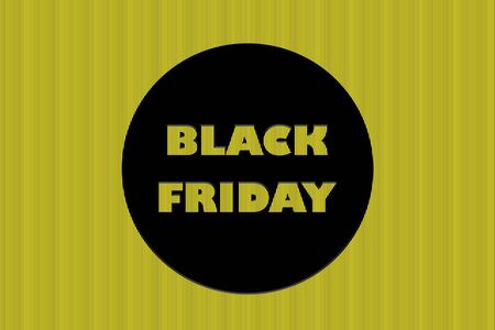 black friday sale promotion striped yellow background illustration.の写真素材
