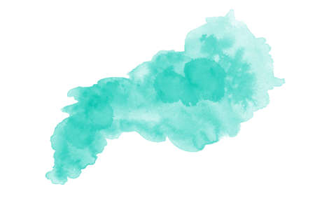 blue watercolor splash painted water color background.の写真素材