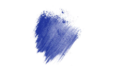 Abstract blue watercolor hand paint texture, isolated on white background, watercolor textured backdrop, watercolor drop, tracedの写真素材