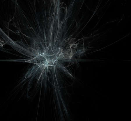 Abstract fractal art background illustration space geometry. Background consists of fractal multicolor texture and suitable for use in projects imagination, creativity and design.の写真素材
