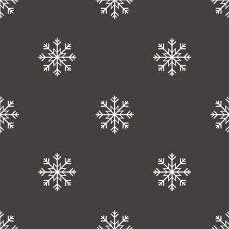 Snowflake seamless pattern. Snow on graybackground. Abstract wallpaper, wrapping decoration. Merry Christmas holiday, Happy New Year celebrationの写真素材
