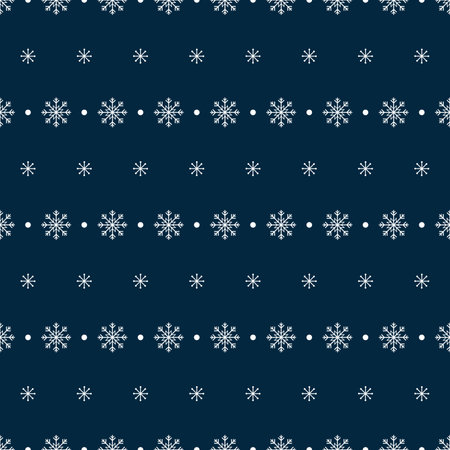 Snowflake seamless pattern. Snow on blue background. Abstract wallpaper, wrapping decoration. Symbol winter, Merry Christmas holiday, Happy New Year celebrationの写真素材