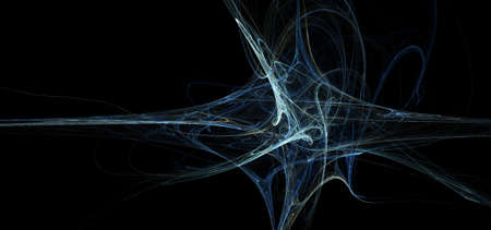 Abstract fractal art background illustration space geometry. Background consists of fractal multicolor texture and suitable for use in projects imagination, creativity and design.の写真素材