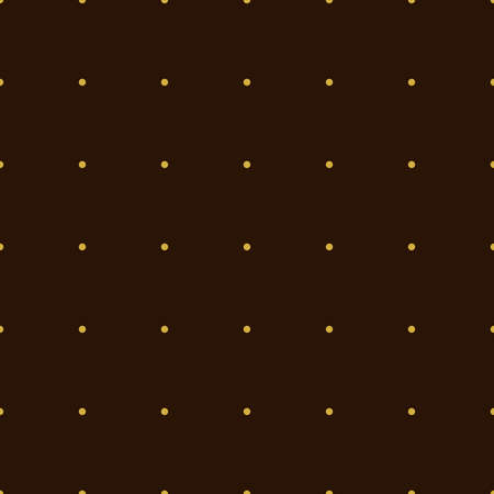 Seamless pattern, texture or background with goldpolka dots on brown background for web design, desktop wallpaper, winter blog, website or invitation cardの写真素材