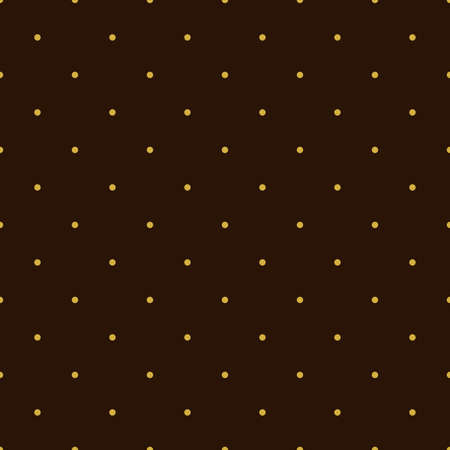 Seamless pattern, texture or background with goldpolka dots on brown background for web design, desktop wallpaper, winter blog, website or invitation cardの写真素材