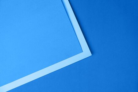 Classic Blue 2020 inscription. Gradient colors palette. Trendy multicolor paper background from a cardboard of different colors. Copy space.の写真素材