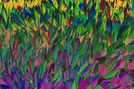 Beautiful colorful tropical leaves background. Summer concept. Africa, island Zanzibar. Ti plant or Cordyline fruticosa leaves, colorful exotic foliage.の写真素材