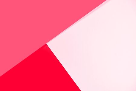 Ð¡olorful pastel pink colors paper background. Copy space. Flat lay, top view. Valentine's day concept.の写真素材