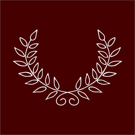 Doodle wreaths icon, kids hand drawing frame for design. Vector illustration.のイラスト素材