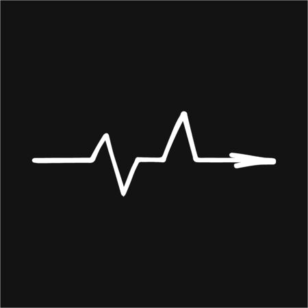 doodle arrow icon, art line kids hand drawing vector illustrationのイラスト素材