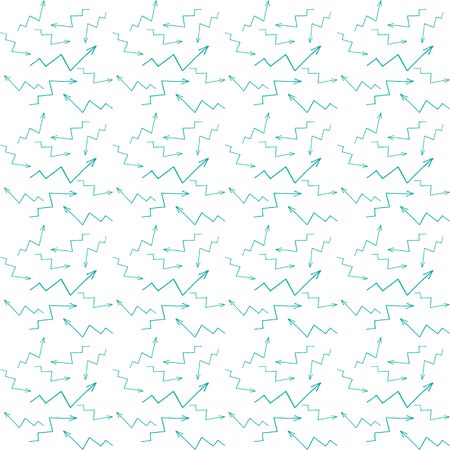 doodle arrow icon, art line kids hand drawing vector illustrationのイラスト素材