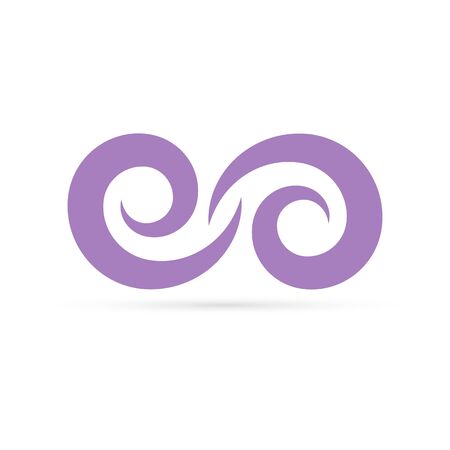 Infinity symbol. Endless for card, tattoo. Limitless icon. Vortex vector illustration.のイラスト素材