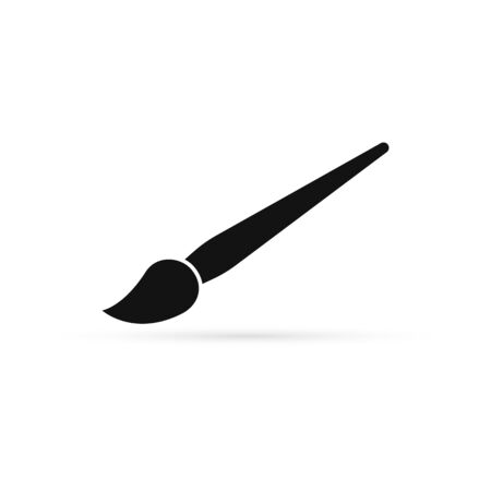 brush icon isolated, brush vector illustrationのイラスト素材