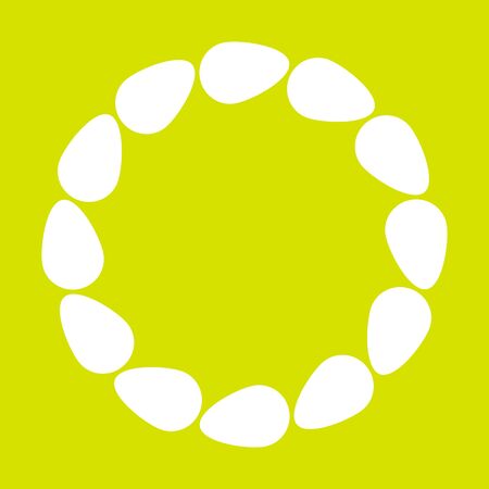 Eggs frame. Easter border. Vector stock illustrationのイラスト素材