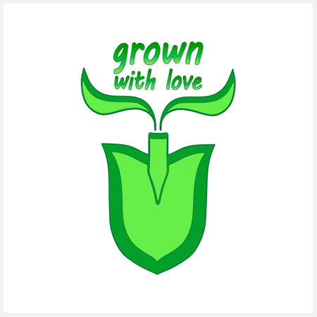 Shovel, spade icon isolated on white.のイラスト素材