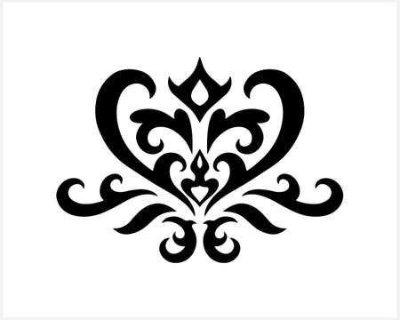 Vintage ornament. Stencil element. Vector stock illustration. EPS 10のイラスト素材