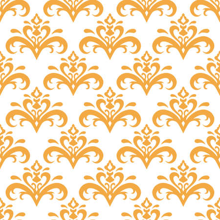 Vintage seamless pattern isolated on white. Retro vector stock illustration. EPS 10のイラスト素材