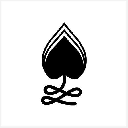 Doodle leaf icon isolated on white. Eco symbol. Stencil. Vector stock illustration. EPS 10のイラスト素材