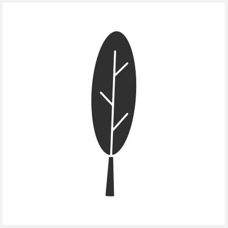 Tree clipart isolated. Stencil icon. Vector stock illustration. EPS 10のイラスト素材