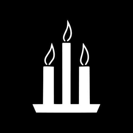 Doodle candle icon. Hand drawn art. Vector stock illustration. EPS 10のイラスト素材