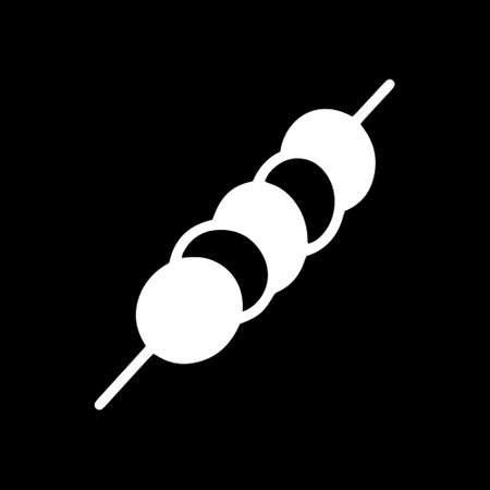 Bbq clip art. Shashlik icon. Hand drawn art line. Vector stock illustration. EPS 10のイラスト素材