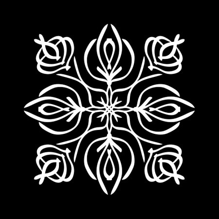 Line vintage element. Doodle hand drawn art. Sketch abstract flower. Vector stock illustration. EPS 10のイラスト素材