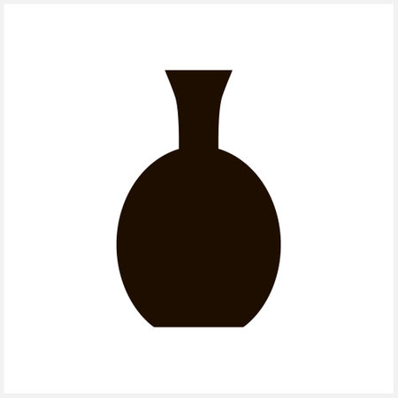 Doodle bottle icon isolated. Stencil wine bottle. Alcoholic drinks, sparkling wine and celebration. Vector stock illustration. EPS 10のイラスト素材