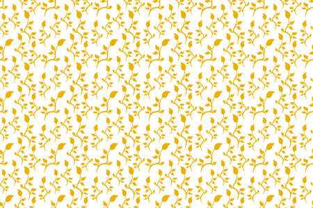 Doodle leaf seamless pattern isolated. Branch Vector stock illustration. EPS 10のイラスト素材