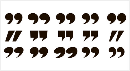 Quotes icon isolated. Quotation mark. Sign Vector stock illustration. EPS 10のイラスト素材