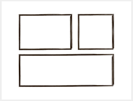 Hand drawn grunge template Frame clipart Vector stock illustration EPS 10のイラスト素材