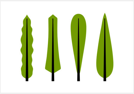 Cartoon tree icon isolated. Vector stock illustration. EPS 10のイラスト素材